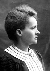 Maria Curie. See source below.