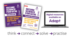 Secure Science book jackets and laptop screen